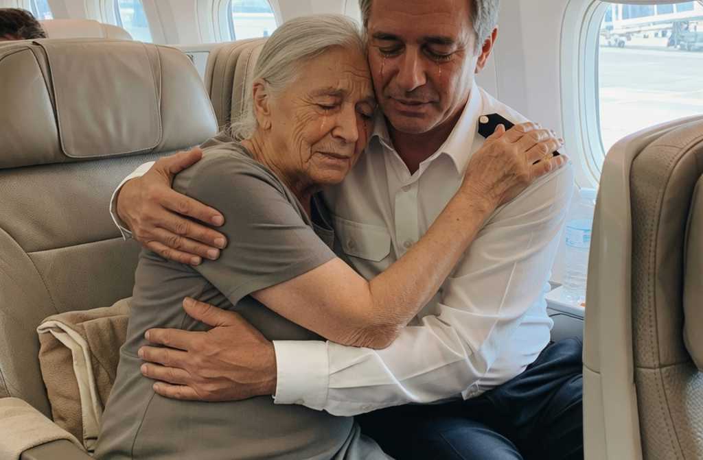 A tense atmosphere reigned in business class. The passengers cast hostile glances at the elderly woman as she sat down in her seat. Yet the aeroplane captain still turned to her at the end of the flight.